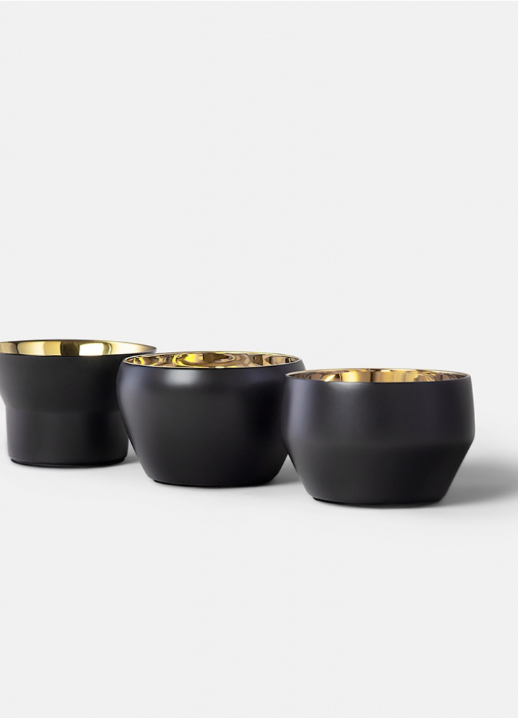 Skultuna Kin Ljuslykta 3 pack Black